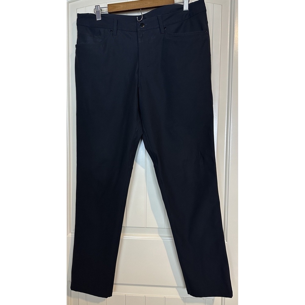 Lululemon ABC Pant‎ Slim Warpstreme Men's 34 x 31 Comfort Stretch M5704S black
